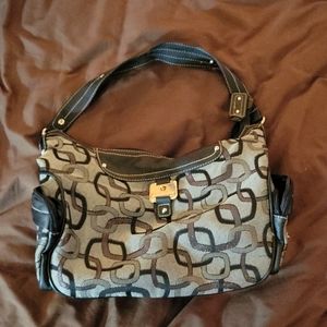 Rosetti black and gray purse